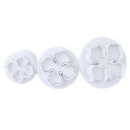 Rokou DIY 3pcs Hydrangea Fondant Cake Decorating Sugar Craft Plunger Cutter Flower Mold Baking Tools N2