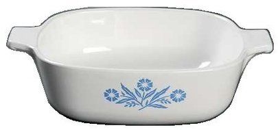 Corning Ware Cornflower Blue Square Casserole / No Lid ( 1 Quart ) ( P-1-B )