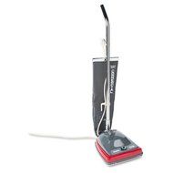 Electrolux Sanitaire Commercial Lightweight Bag-Style Upright Vacuum, 12 lbs, Gray/Red - one commercial bag-style...