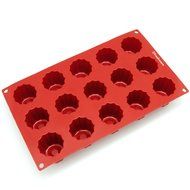 Freshware SM-107RD 15-Cavity Small Silicone Mold for Caneles and Bordelais Fluted Cakes N2