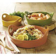 CHEFS Round Italian Bakers with Handles, Set of 3