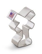 Ann Clark Railroad Crossing Sign Cookie Cutter - 2.75 Inches - Tin Plated Steel