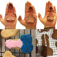 SOOKOO 3 Pack Stainless Steel Cake Cookie Cutter Set Bachelorette Bridal Party Girls Night Favor N7