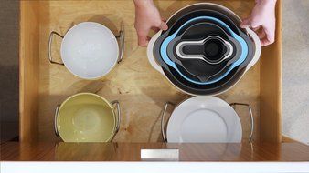 Nesting Bowls by Vesper&rsquo;s Kitchen Cooking Set Best Space Saving RV Camping Accessories and Supplies with Mixing... N3