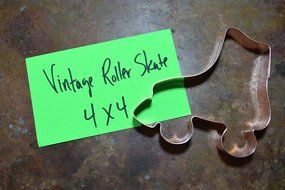 Vintage Roller Skate Cookie Cutter N2
