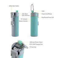 WOOCON Bluetooth Speaker With Selfie Stick And Self Timer Portable Outdoor N3