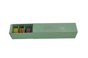 Bestblue 12 Sets of Boxes for 6 Macarons chocolate biscuit cake box Macarons boxes of 6 tablets N2