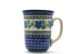Polish Pottery Mug - 16 oz. Bistro - Morning Glory