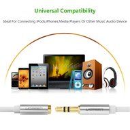 3.5mm Extension, Ugreen Slim 3.5mm Male to Female Stereo Audio Extension Cable Adapter Gold Plated Compatible... N20