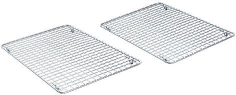DecoBros 2 Pack 10x16 inches Cooling Rack Wire Steel Pan Grade, Chrome N3