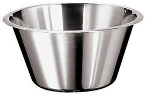 Paderno World Cuisine 10 5/8 Inch Stainless Steel Flat Bottom Mixing Bowl