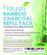 Bamboo Charcoal 5 Pack! Purify The Air, Eliminate Odors and Control Moisture | Naturally Freshen Smelly Areas... N5