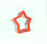 Uniware Large 3 Inches Stainless Steel Cookie Cutter Set of 4 (Heart Cookie Cutter, Star Cookie Cutter and Flower... N5