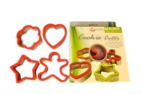 Uniware Large 3 Inches Stainless Steel Cookie Cutter Set of 4 (Heart Cookie Cutter, Star Cookie Cutter and Flower... N6
