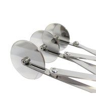 CurtzyTM Expandable Double Wheeled Pasta Dough Baking Cutter- 6 Wheels- Stainless Steel N3