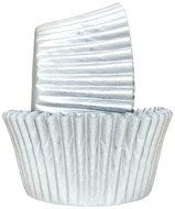 Regency Wraps 40-Count Greaseproof Baking Cups, Standard, Silver Matte