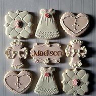Wocuz Fancy Plaque Key Cookie Cutter Stainless Steel Fondant Cutter for Wedding Party Set of 4 N3