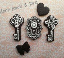 Wocuz Fancy Plaque Key Cookie Cutter Stainless Steel Fondant Cutter for Wedding Party Set of 4 N4