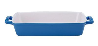 Mrs. Anderson&rsquo;s Baking Oblong Rectangular Baking Dish Roasting Lasagna Pan, Ceramic, Bayberry, 13-Inches x 9-Inches...