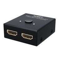AUKEY HDMI Switcher with 2 Input 1 Output, High Speed HDMI Splitter, Supports 1080P &amp; 3D