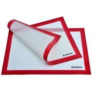 Kingstar Non Stick Silicone Baking Mat Set of 2 Half Sheet Pan Size, Heat Resistant Liners for Toaster Oven, Pizza...