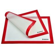 Kingstar Non Stick Silicone Baking Mat Set of 2 Half Sheet Pan Size, Heat Resistant Liners for Toaster Oven, Pizza... N5