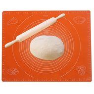 FATCHOI Silicone Baking Mat for Dough Rolling with Measurements (14x17Inch) Non Stick,Non Slip,Pizza,Breads,Lasagna... N5