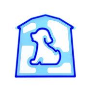Dog Shaped Sandwich Cutter Cookie Biscuit Cutter - Blue