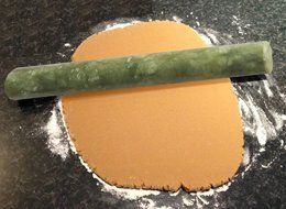 Lucky Gourd Marble Dough Roller Chinese Jade Stone Rolling Pins N4