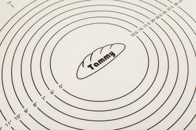 Tammy Pastry Mat Silicone Bakeware Mat Rolling Sheet Baking Liner Pastry Pad 24&quot;x 16&quot; Inch, Black N3