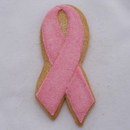 Pink Ribbon Cookie and Fondant Cutter - Ann Clark - 5.5 Inches - US Tin Plated Steel N2
