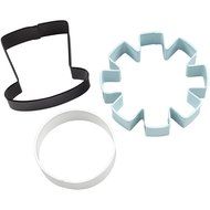 Wilton 2308-5072 3-Piece Christmas Snowman Metal Cookie Cutter Set N2