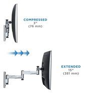 Mount-It! RV TV Mount, Lockable Full Motion TV Wall Mount Designed Specifically for RV or Mobile Home Use Single... N8