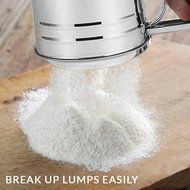 Ace Flour Sifter &ndash; Brilliant 3 Cup Mess Free Flour Sifter | Ergonomic One Handed Design | Superb for Flour and... N5