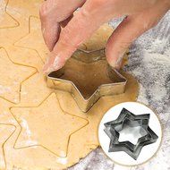 Cookie Cutter Set Shapes Metal - 24 Piece + SPATULA &ndash; 3 sizes for each mini cookie cutter (star, flower, circle... N2