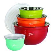 Fiesta 8 Piece Mixing Bowl Set with Lids, Mixed