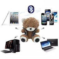 11.8 Inches Multifunctional Teddy Bear Plush Toy Bluetooth Wireless Micro SD Memory Card Stereo Speaker w/ FM... N18