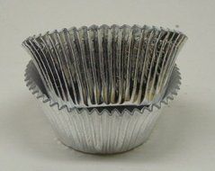 Oasis Supply Baking Cups, Jumbo, 100-Count, Silver Foil