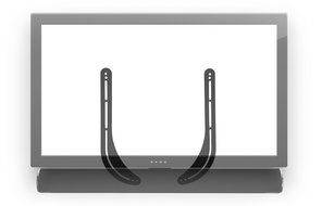 Mount-It! MI-SB39 Soundbar Bracket Universal Sound Bar TV Mount For Mounting Above or Under TV, Fits Sonos, Samsung... N4