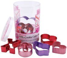 Wilton Valentine 9 Piece Color Anodized Cookie Cutter Set