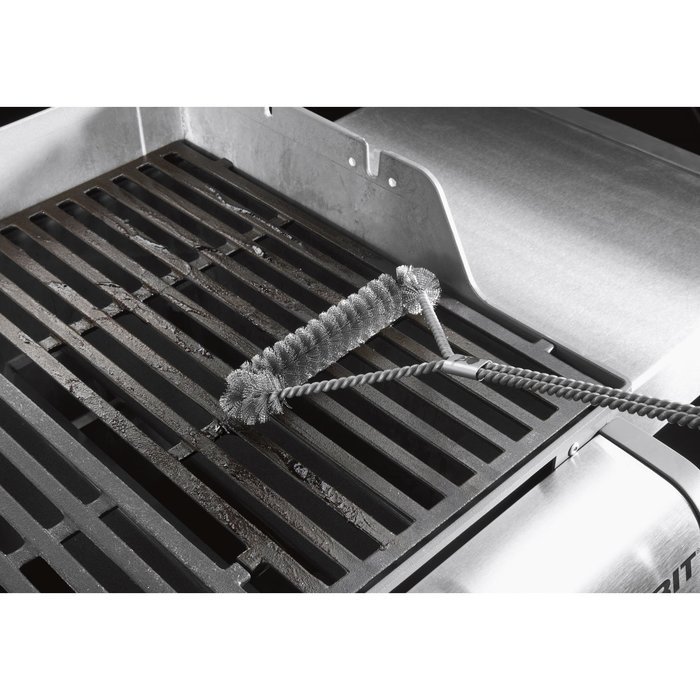 Nicscoming 18-Inch 4-Sided BBQ Grill Brush-Best Barbecue Grill Cleaner Stainless Steel Bristle with Hanging Loop N3