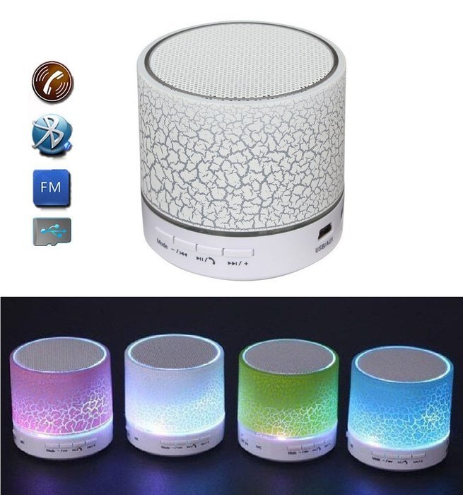 OWIKAR&reg; A9 Mini Portable Wireless Bluetooth Speakers LED Light Stereo Handfree Speakerphone Built-in Micphone... N3