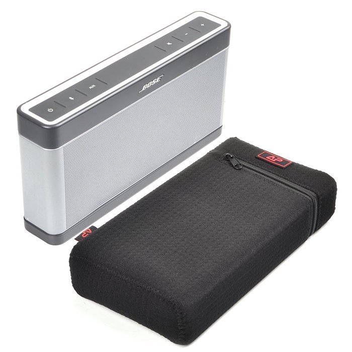 Lightning Power &ndash; SoundLink Bluetooth Wireless Speaker III Water-Resistant Lycra Zipper Carrying Case Bag N4