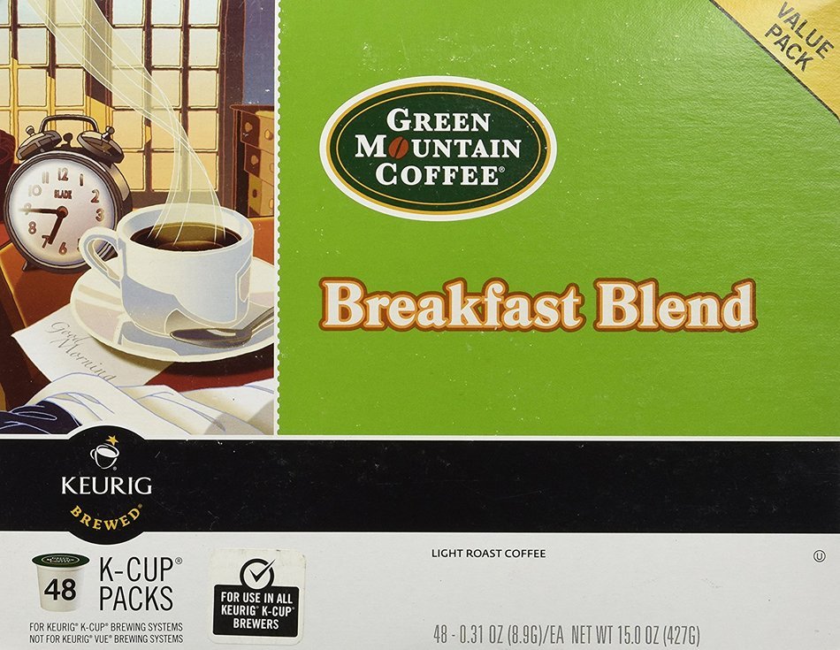Green Mountain Coffee Breakfast Blend Keurig 2.0 K-Cup Pack, 48 Count