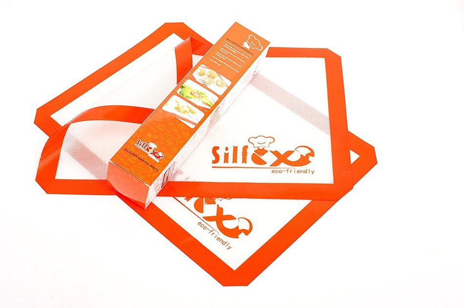 Silfox Non-stick Silicone Baking Mat Orange Color 2pk N2