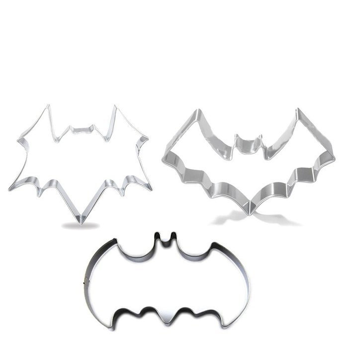 Wocuz Batman Cookie Cutters Stainless Steel Cookie Cutter Fondant Cutters 3 Pcs
