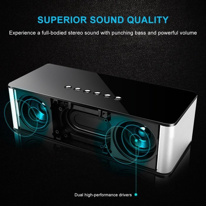 Brisie Portable Versatile Wireless Hi-Fi Bluetooth Speaker with Built-in Mic, 10W Output with Enhanced Bass, Premium... N2