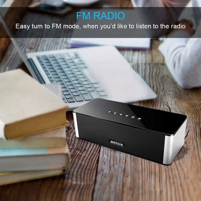 Brisie Portable Versatile Wireless Hi-Fi Bluetooth Speaker with Built-in Mic, 10W Output with Enhanced Bass, Premium... N4