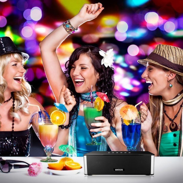 Brisie Portable Versatile Wireless Hi-Fi Bluetooth Speaker with Built-in Mic, 10W Output with Enhanced Bass, Premium... N8