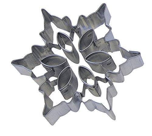R and M Snowflake "B" Cookie Cutter with Cutouts, 3", Silver, 5856